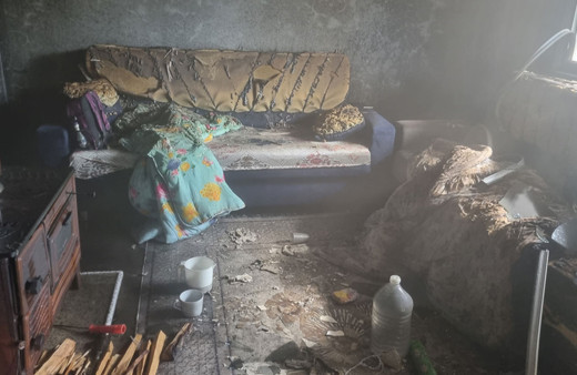 Evde çıkan yangında 14 yaşındaki çocuk yaralandı!