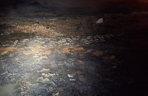 Mardin'de 5 milyon TL'lik sulama boruları saniyeler içinde küle döndü