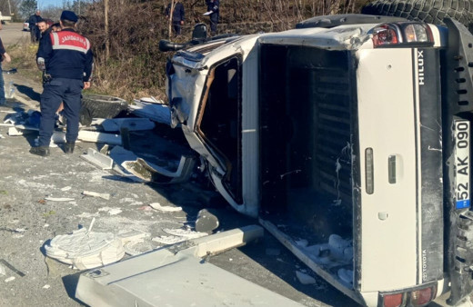 Ordu’da kamyonet takla attı: 1 ölü, 3 yaralı
