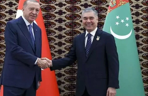 Erdoğan, Gurbankulu Bedrimuhamedov ile görüştü