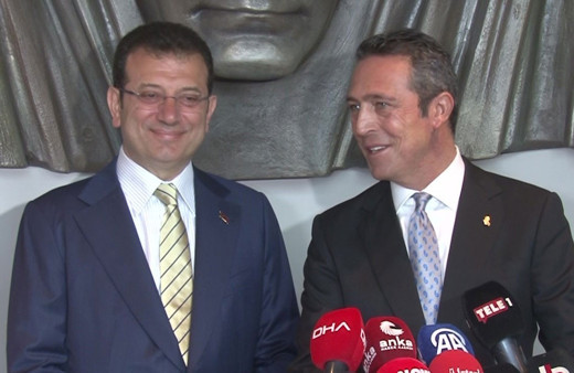 Ekrem İmamoğlu ve Ali Koç arasında dikkat çeken 'kravat' diyaloğu