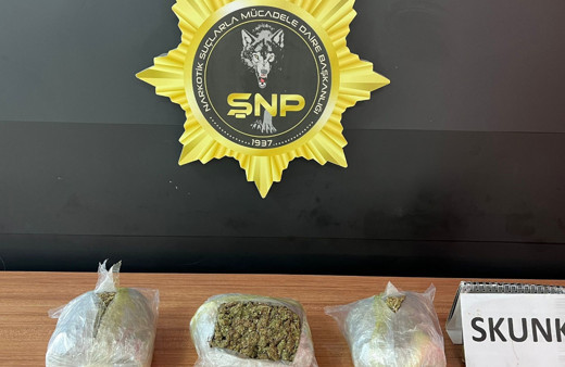 Şanlıurfa'da 1 kilo 600 gram skunk ele geçirildi