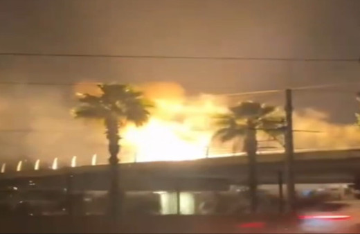 Antalya’da tramvay hattına yıldırım düştü