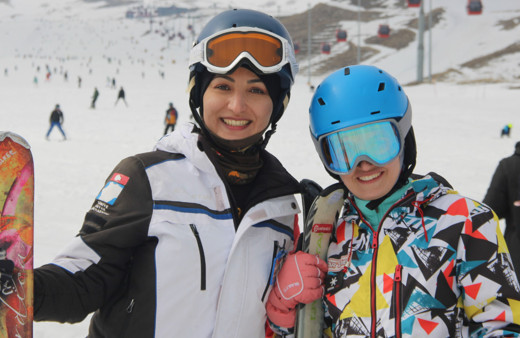 Erciyes hafta sonu turist akınına uğradı