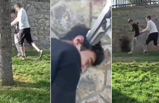 İstanbul'da akran zorbalığı! Lise öğrencisi, gence yumruk atıp silah çekti: O anlar kamerada