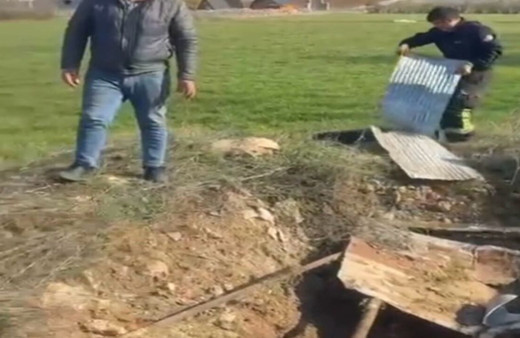 Elazığ’da kuyuya düşen ineği itfaiye kurtardı