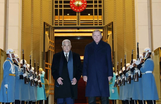 Filistin Devlet Başkanı Ankara'da! Cumhurbaşkanı Erdoğan kabul etti