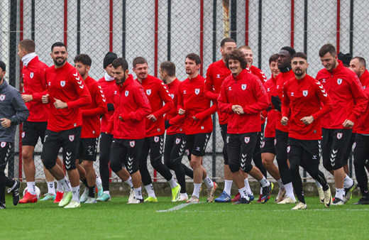 Samsunspor, MKE Ankaragücü maçının hazırlıklarını sürdürdü