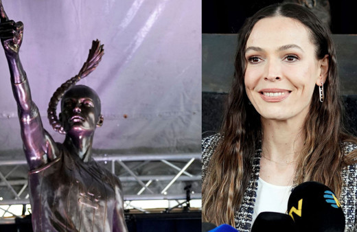 Eda Erdem Dündar'ın heykeli dikildi! Türkiye Voleybol Federasyonu Başkanı Mehmet Akif Üstündağ'ın sözleri olay oldu