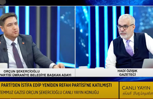 Yeniden Refah Partisi Ümraniye Belediye Başkan adayı oy oranını canlı yayında açıkladı