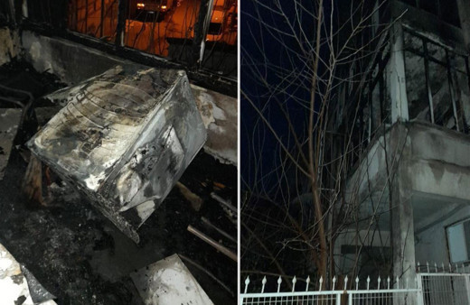 Çamaşır kurutma makinesinden yangın çıktı!