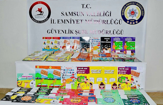 Samsun'da 10 bin 679 bandrolsüz kitap ele geçirildi