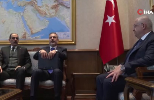 Milli Savunma Bakanı, Dışişleri Bakanı ve MİT Başkanı bir araya geldi!