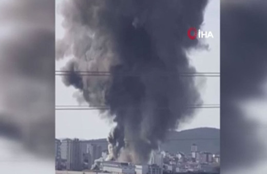 Tuzla'da fabrika yanıyor! Ekipler bölgede...