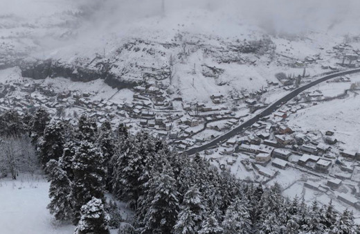 Ardahan, Erzurum ve Kars karla kaplandı! Soğuk hava etkili
