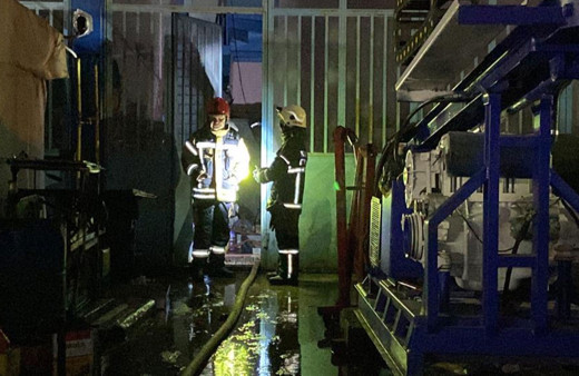 Yabancı uyruklu şahıs kaldığı iş yerinde yanarak can verdi