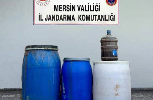 Mersin'de 210 litre sahte içki ele geçirildi