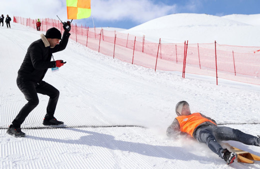 Geleneksel Kızak Yarışları'nın 3. ayağı Kayseri'de yapıldı