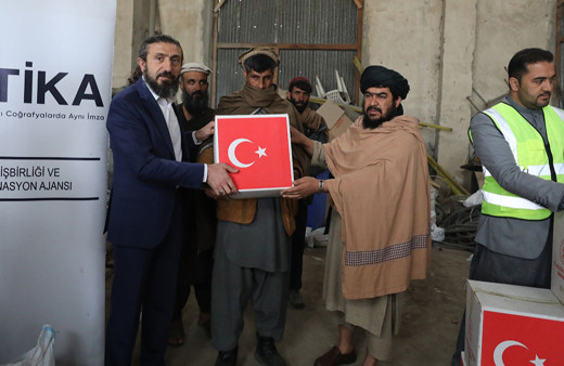 TİKA, Afganistan'da 800 aileye gıda desteği sağladı