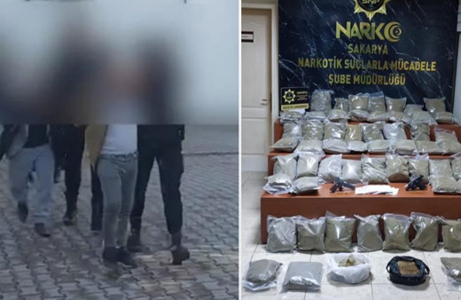İstanbul'dan Sakarya'ya 58 kilo uyuşturucu!