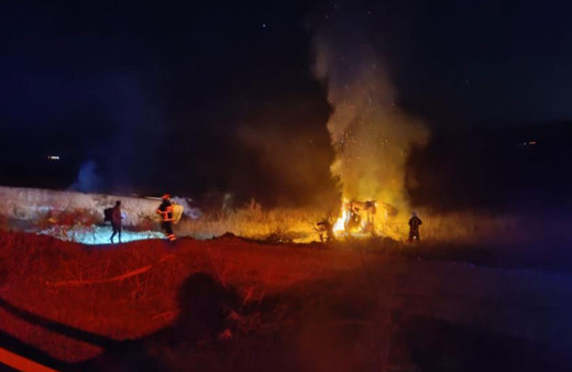 Kontrolden çıkarak devrilen azot yüklü tanker patladı: 1 ölü!