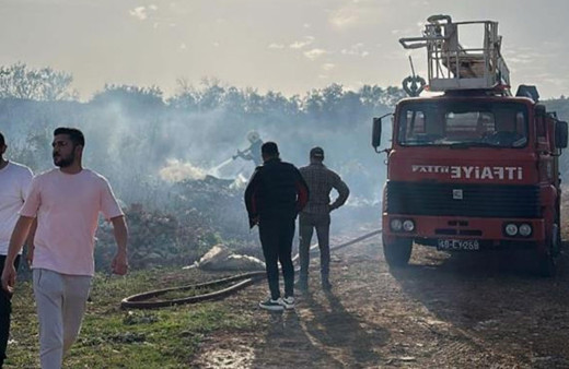 Muğla’da makilik alanda yangın çıktı