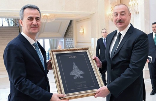 İlham Aliyev, Cumhurbaşkanlığı Savunma Sanayii Başkanı Görgün'ü kabul etti