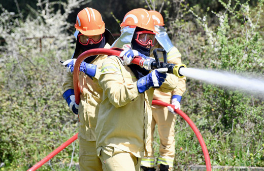 Kocaeli'de orman yangınlarıyla mücadele tatbikatı yapıldı