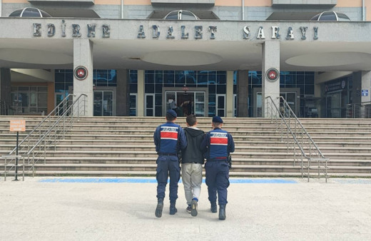 Edirne'de Bulgaristan'a kaçarken yakalanan zanlı tutuklandı