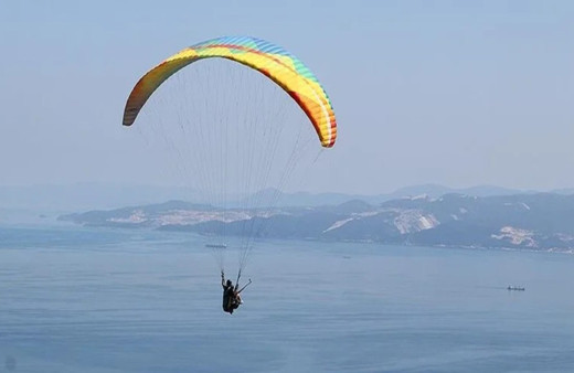 Uçmakdere bayram tatilinde ekstrem spor tutkunlarının uğrak yeri oldu