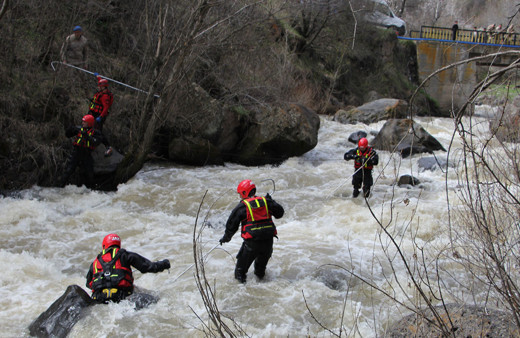 Dere yatağına düşen çocuğun cenazesine ulaşıldı