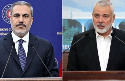 Hakan Fidan, Hamas Siyasi Büro Başkanı Heniyye ile bir araya geldi