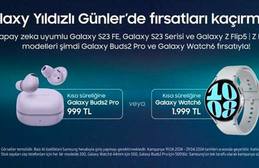 Samsung’un akıllı telefonlarını alanlara Galaxy Buds2 Pro ve Galaxy Watch 6 ürünlerinde indirim