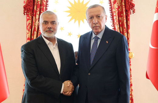 Cumhurbaşkanı Erdoğan, Hamas Siyasi Büro Başkanı İsmail Heniyye ile görüştü