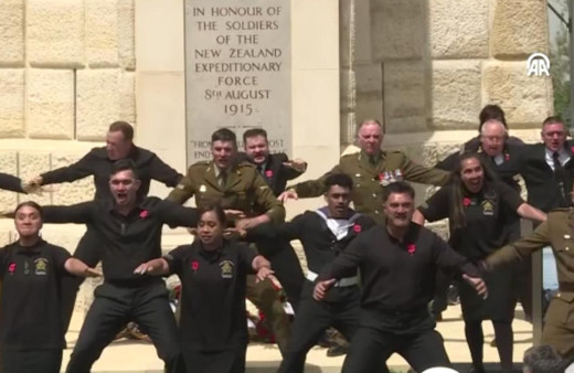 Yeni Zelanda Anıtı'nda anma töreni! Haka Dansı büyük ilgi gördü