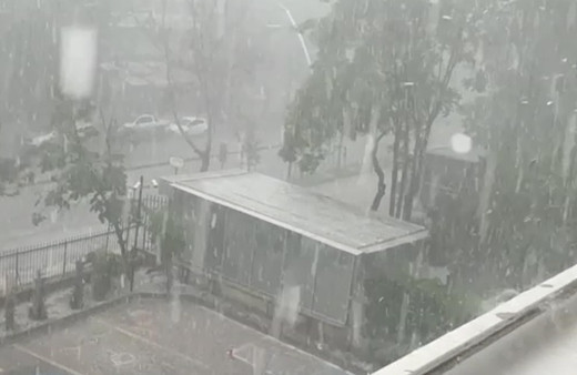 Ankara'dan inanılmaz görüntüler! 5 dakikada bu hale geldi