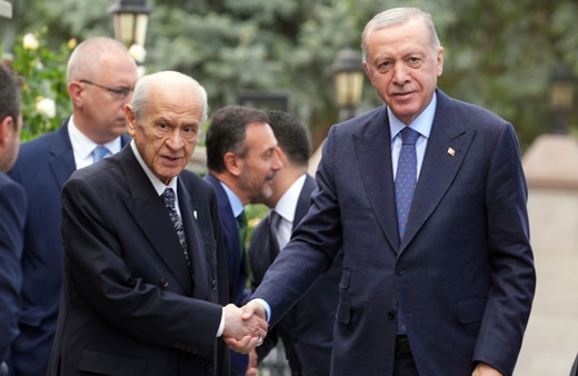 Cumhurbaşkanı Erdoğan, MHP Genel Başkanı Bahçeli’yi konutunda ziyaret etti