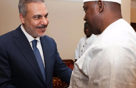 Fidan Gambiya Cumhurbaşkanı Barrow ile görüştü