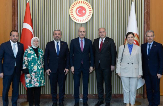 TBMM Başkanı Kurtulmuş, Kosova Bölgesel Kalkınma Bakanı'nı kabul etti