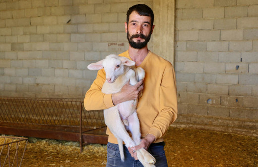 Şehirdeki işini bırakarak yerleştiği kırsal mahallede küçükbaş hayvan yetiştiricisi oldu
