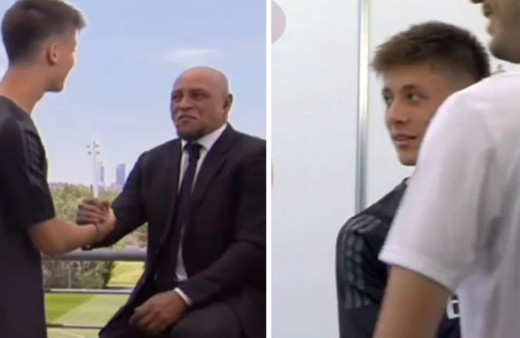 Roberto Carlos canlı yayında Türkçe konuştu Arda Güler şaşkınlık yaşadı