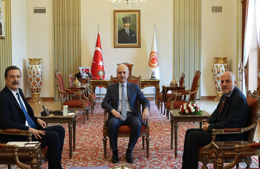 TBMM Başkanı Numan Kurtulmuş, Türkiye İşçi Partisi Genel Başkanı Baş'ı kabul etti