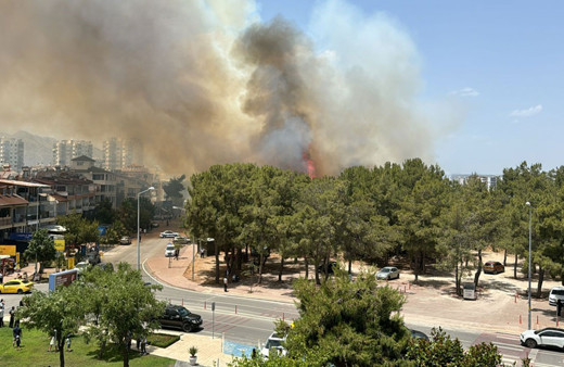 Antalya'da büyük panik! Yerleşim yerine yakın ağaçlık alanda yangın çıktı