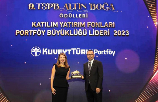 Kuveyt Türk Portföy'e 'Katılım Yatırım Fonları Portföy Büyüklüğü Lideri' ödülü