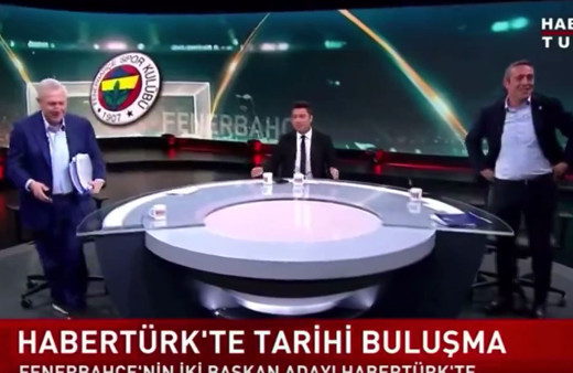 Aziz Yıldırım Ali Koç canlı yayında kapıştı sen sus araya girme kapanışta moderatör ortada kaldı