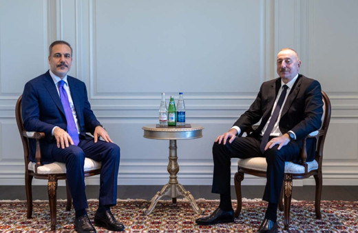 İlham Aliyev, Hakan Fidan'ı kabul etti