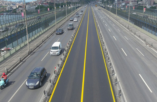 Haliç Köprüsü'ndeki asfalt yenileme çalışması tamamlandı