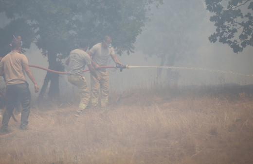 Edirne Lalapaşa'da orman yangını! Köylüler ve ekipler alevlere müdahale ediyor, yaralılar var!