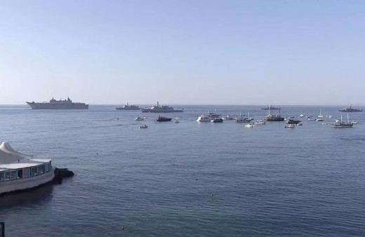 Kıbrıs Barış Harekatı'nın 50'nci yılında 50 gemiyle geçit töreni