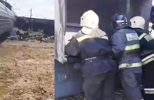 Yolcu treni raydan çıktı! 140 kişi yaralandı